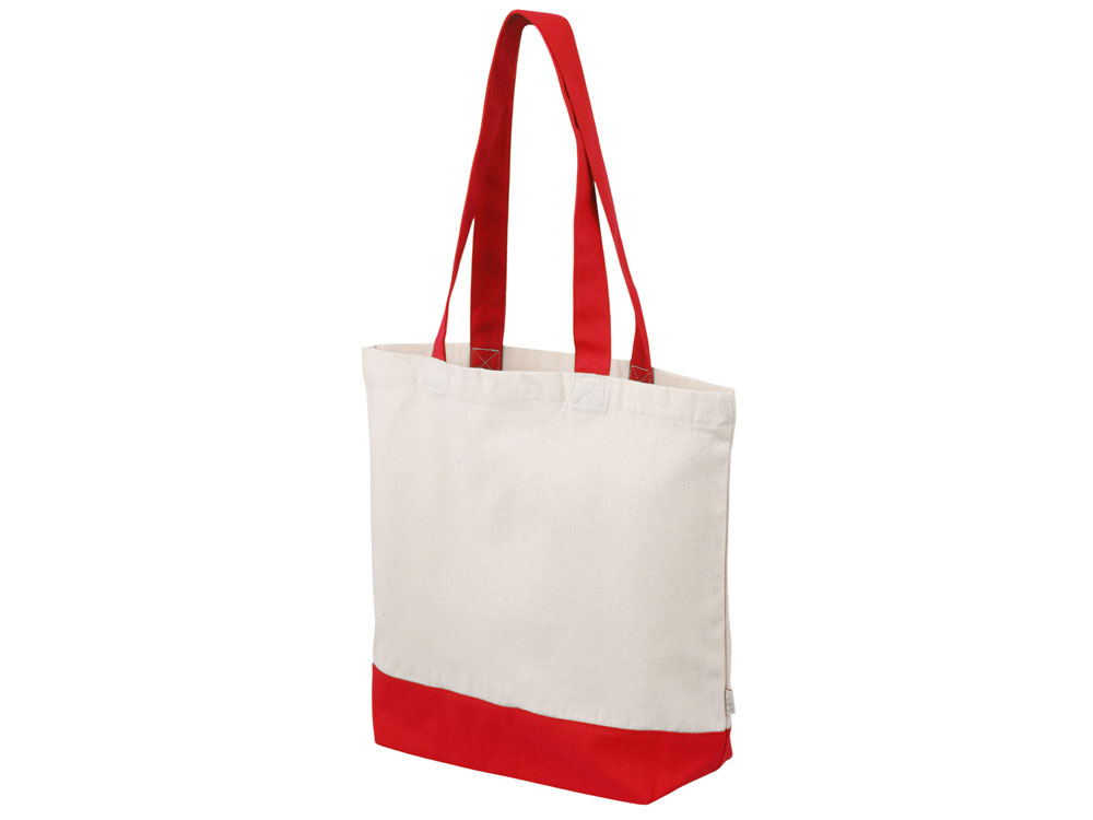 Сумка для шоппинга Cotton из переработанного хлопка 280 г, красный Сумка для шоппинга Cotton из переработанного хлопка 280 г, красный