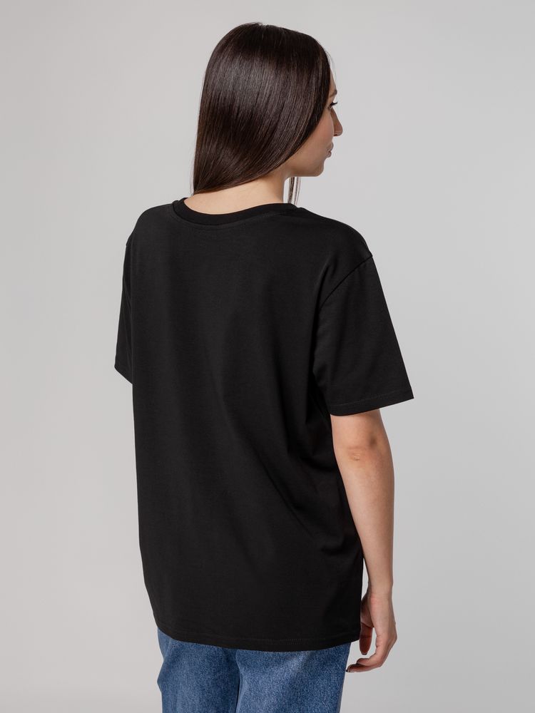 Футболка унисекс Tervu, черная Футболка унисекс Tervu, черная