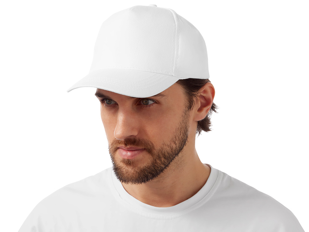 Бейсболка Мемфис 230 5-панельная, белый