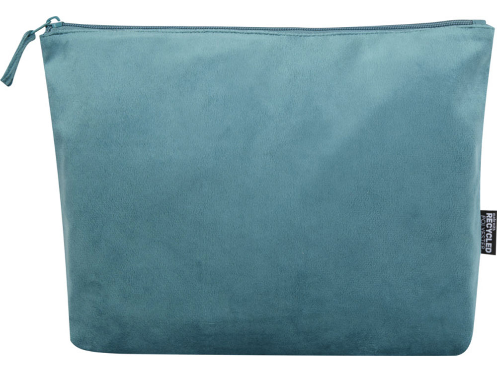 Swift набор косметичек из переработанного бархата GRS, морская волна