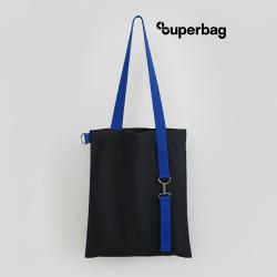Шоппер Superbag black с ремувкой 4sb (чёрный с синим) Шоппер Superbag black с ремувкой 4sb (чёрный с синим)
