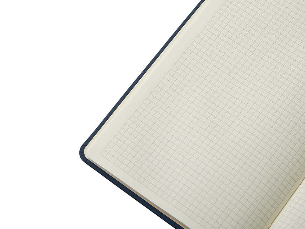 Блокнот в твердой обложке A5 Виспи в клетку, темно-синий Блокнот в твердой обложке A5 Виспи в клетку, темно-синий