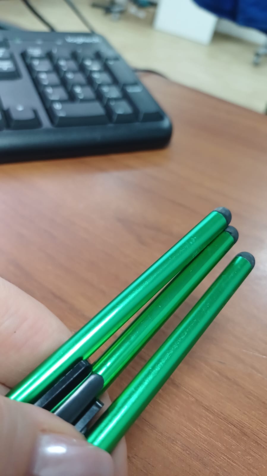 Стилус металлический Touch Smart Phone Tablet PC Universal, зеленый (Р) Стилус металлический Touch Smart Phone Tablet PC Universal, зеленый (Р)