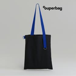 Шоппер Superbag black (чёрный с синим) Шоппер Superbag black (чёрный с синим)