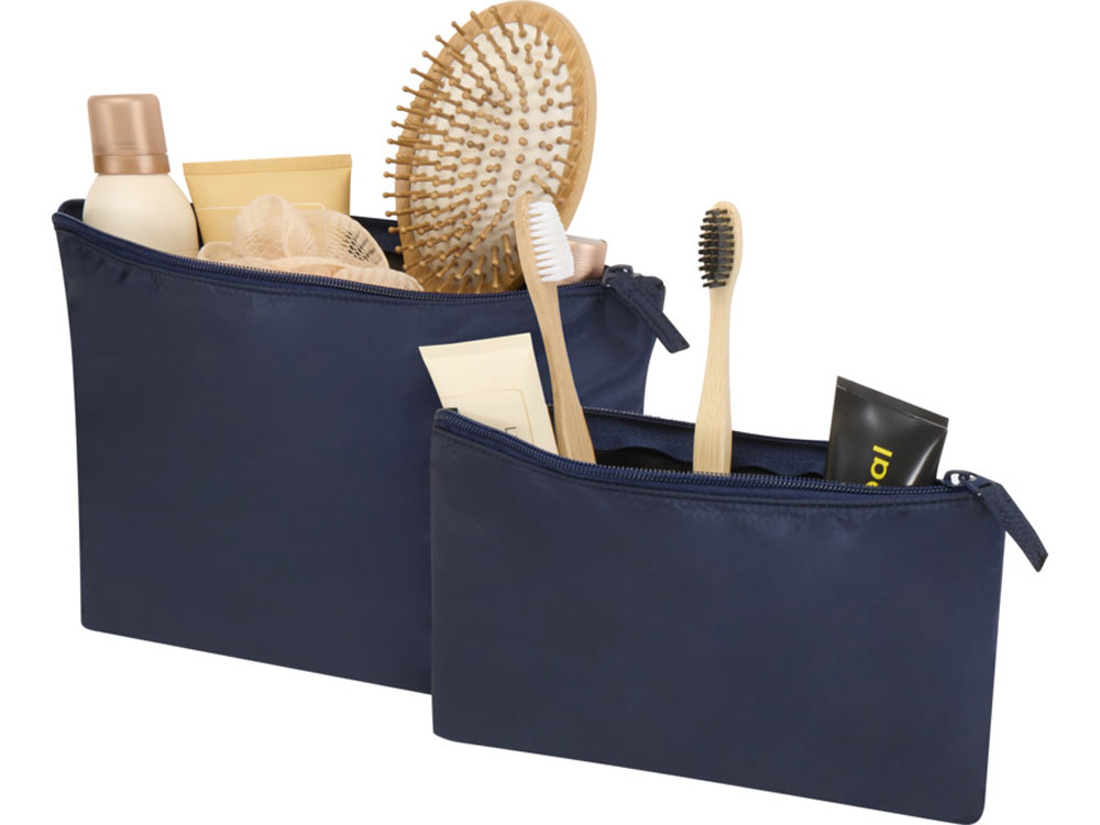 Swift набор косметичек из переработанного материала GRS, темно-синий