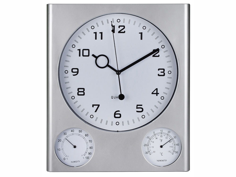 Погодная станция настенная Патерна, серебристый (Р) Погодная станция настенная Патерна, серебристый (Р)