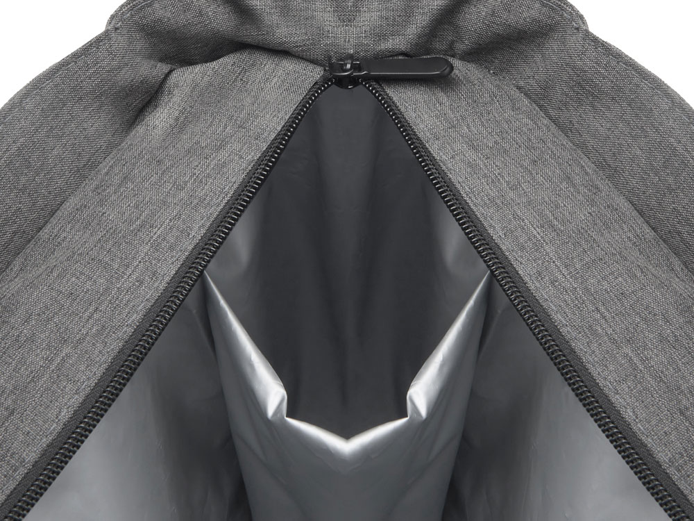 Сумка-холодильник Fabrizio со штопором, серый/черный