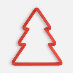 Подвеска «Елочка», 3D-печать, красная