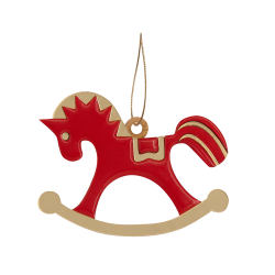 Ёлочная игрушка Лошадка (красный) Ёлочная игрушка Лошадка (красный)