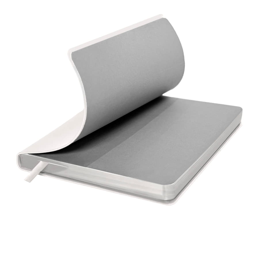 Ежедневник недатированный Pulpy, А5,  белый, кремовый блок в линейку, белый срез