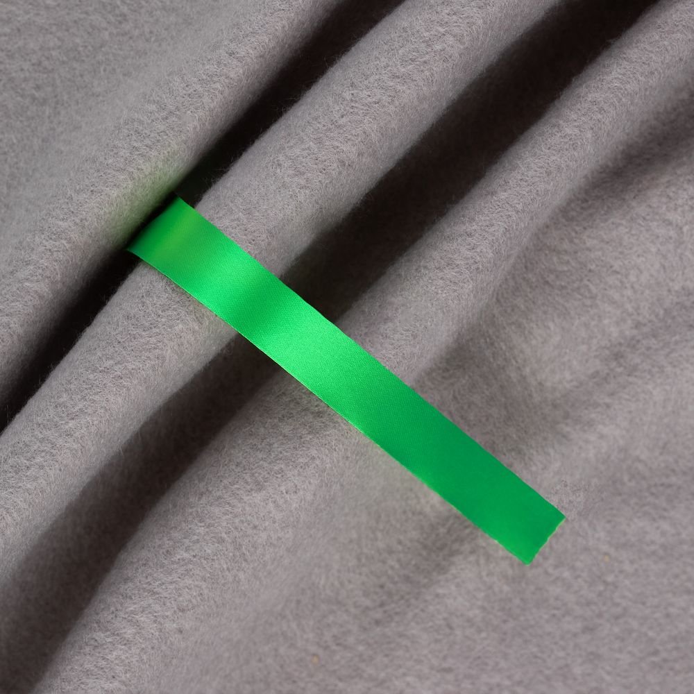 Лента сатиновая Satin 10 S, зеленая, 20 см