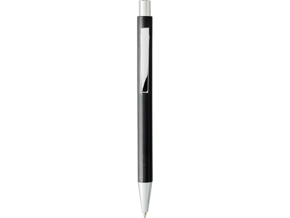 Шариковая ручка Tual из пшеничной соломы с кнопочным механизмом, черный
