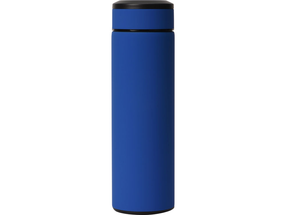 Термос Confident с покрытием soft-touch 420мл, синий