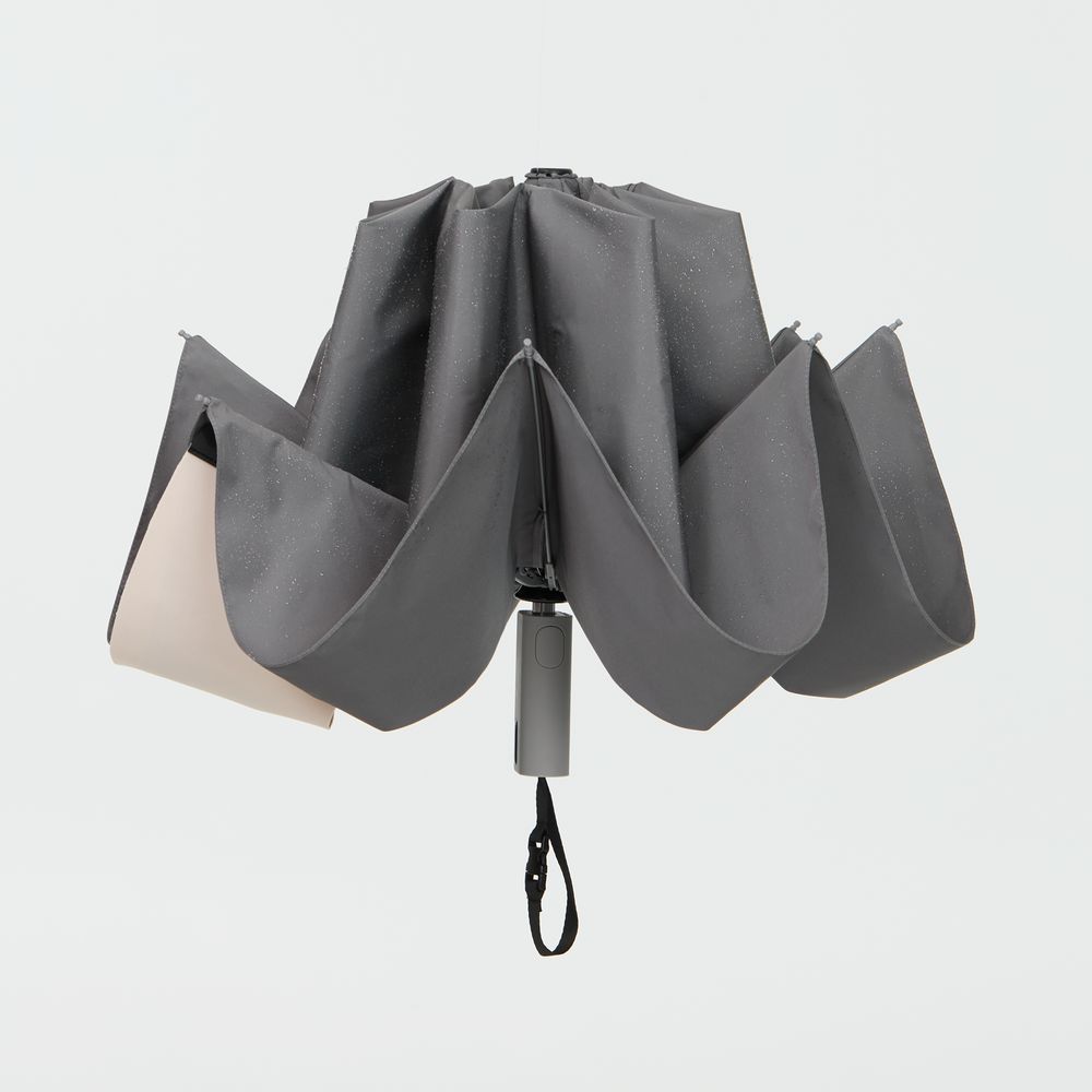 Зонт обратного сложения Easyroll, серый