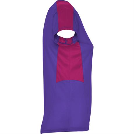 Спортивная футболка SUZUKA женская, ЛИЛОВЫЙ/ТЕМНО-РОЗОВЫЙ XL