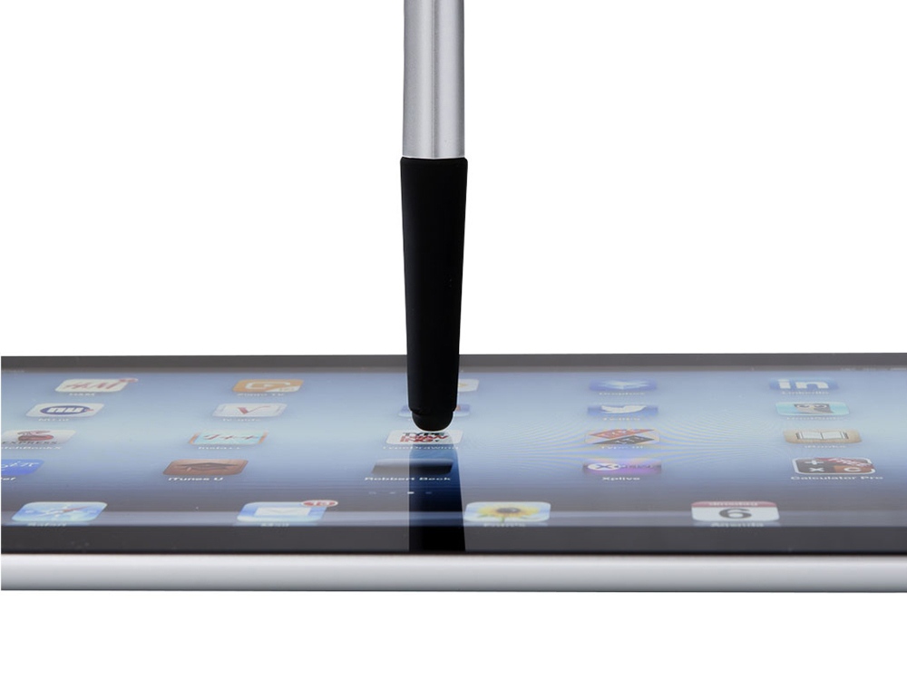 Ручка - стилус Gumi, серебристый, черные чернила