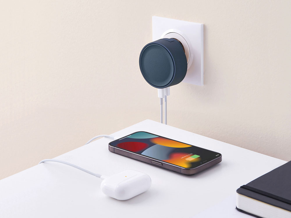 Адаптер питания USB Poweron, темно-синий