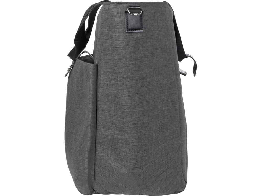 Сумка-холодильник Fabrizio со штопором, серый/черный