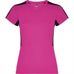 Спортивная футболка SUZUKA женская, ФУКСИЯ/ЧЕРНЫЙ L