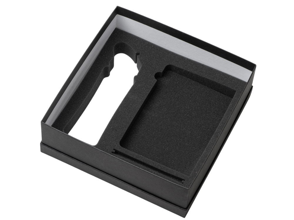 Подарочный набор с блокнотом С3, металлической ручкой и бутылкой для воды, красный