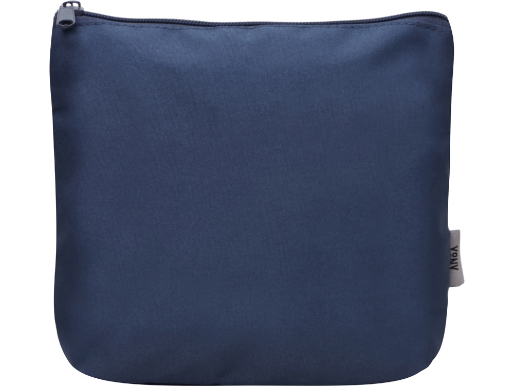 Органайзер для электроники и проводов Amalia из полиэстера 300D с подкладкой, темно-синий