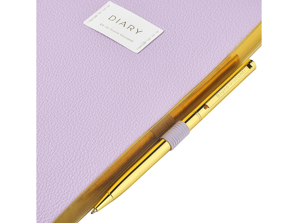 Ежедневник недатированный А5 Zefir с нашивкой, сиреневый Ежедневник недатированный А5 Zefir с нашивкой, сиреневый