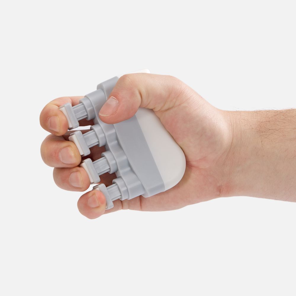 Эспандер кистевой FingerTap, серый с белым Эспандер кистевой FingerTap, серый с белым