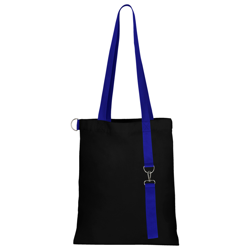 Сумка для покупок Black GLOW 325 г/м² с ремувкой, синяя/синяя