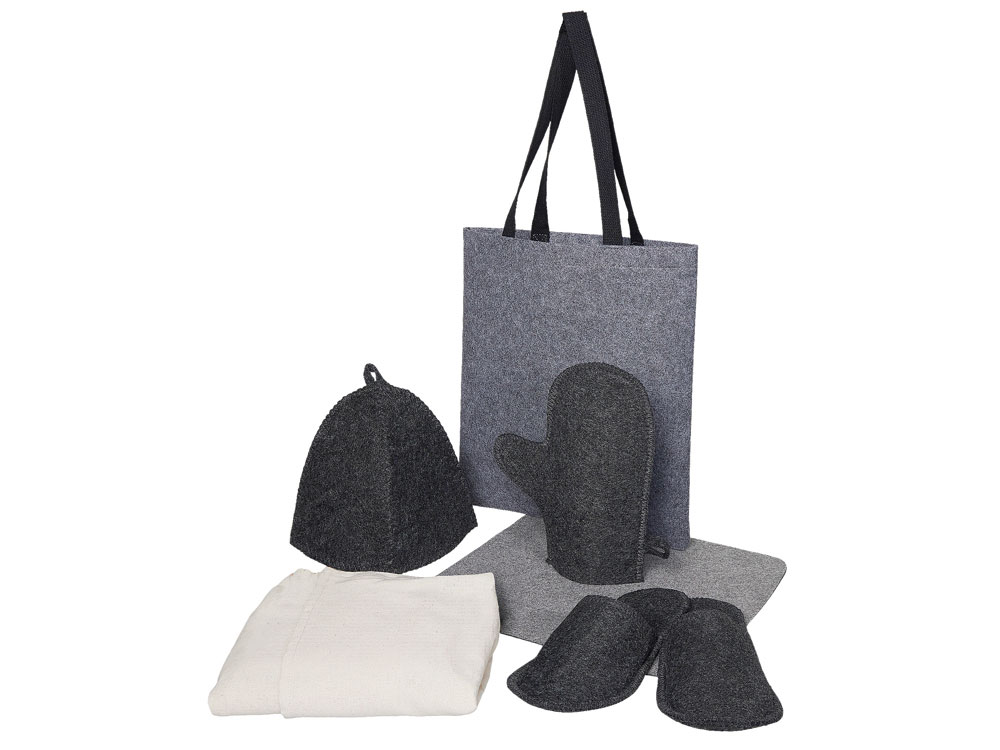 Банный набор с парео Healing, женский, серый