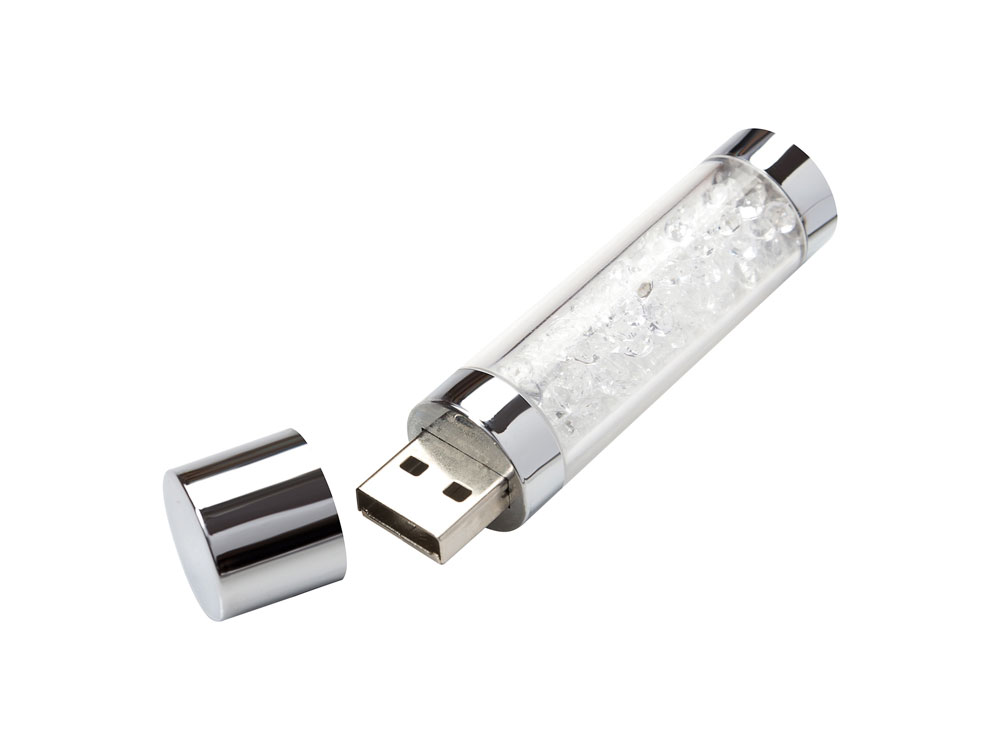 USB-флешка на 16 ГБ, micro USB, белый