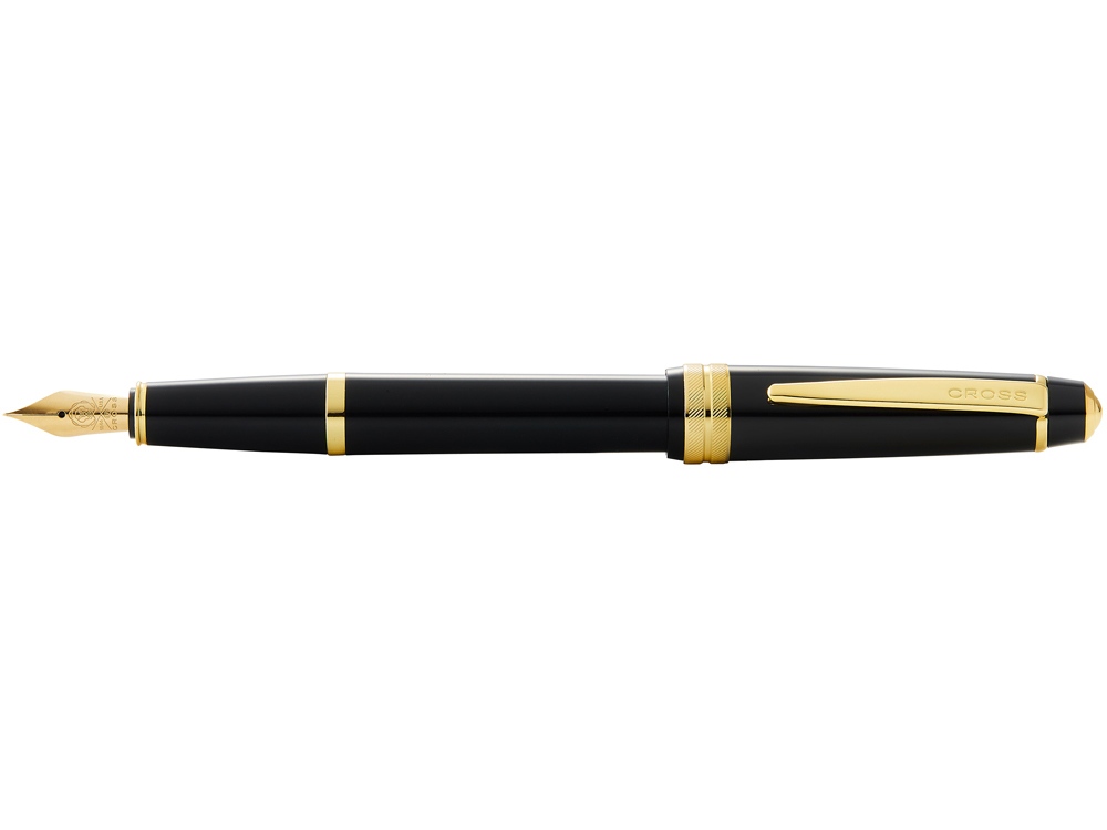 Перьевая ручка Cross Bailey Ligh Polished Black Resin and Gold Tone, перо F