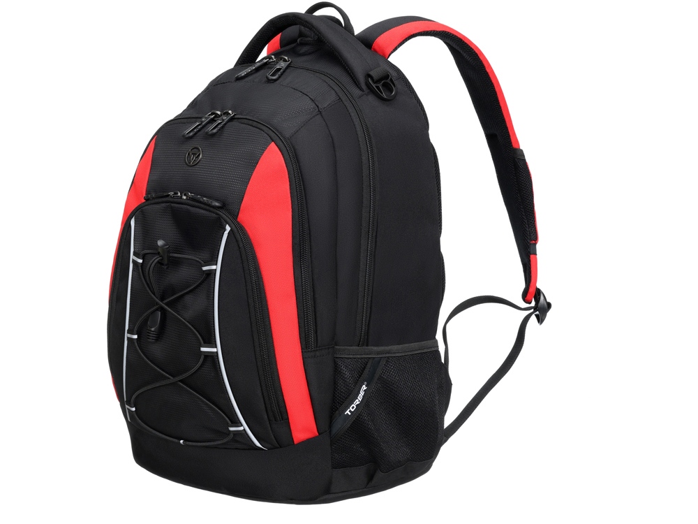 Рюкзак TORBER ROCKIT с отделением для ноутбука 15, черный/красный, полиэстер, 33х19х45 см, 28 л Рюкзак TORBER ROCKIT с отделением для ноутбука 15, черный/красный, полиэстер, 33х19х45 см, 28 л