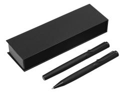 Подарочный набор из 2-х ручек Black Lama soft-touch, черный Подарочный набор из 2-х ручек Black Lama soft-touch, черный