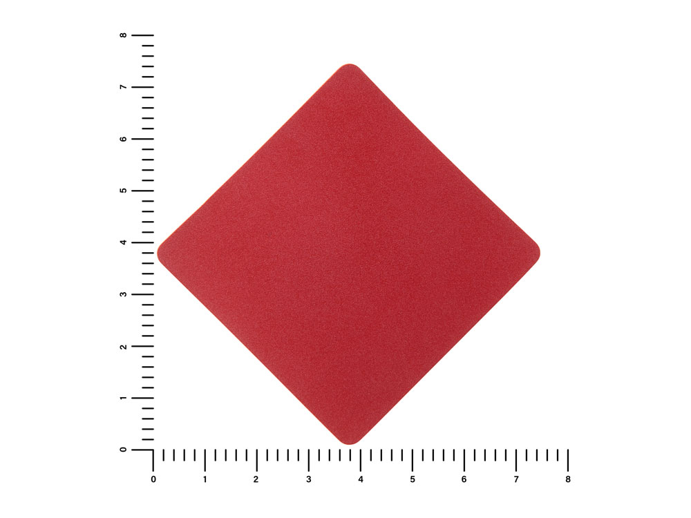ПАТЧ РОМБ nubuk (красный) 7,6 х 7,6 см