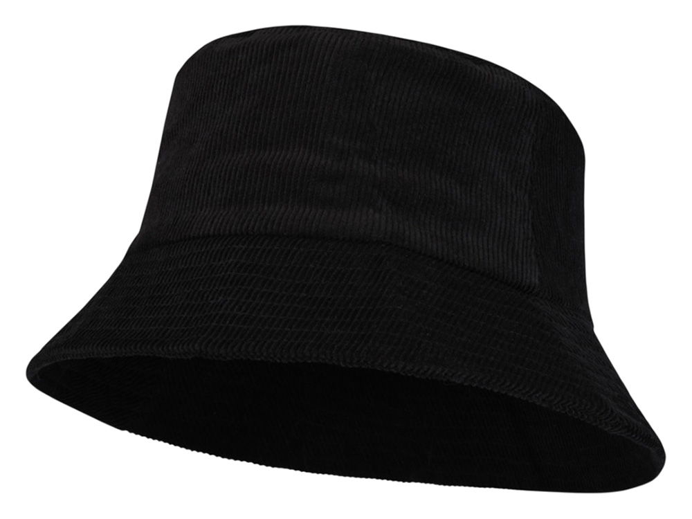 Панама Howson из переработанного вельвета - Сплошной черный