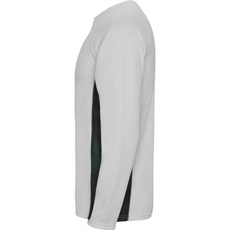 Спортивная футболка SHANGHAI L/S мужская, БЕЛЫЙ/ТЕМНЫЙ ГРАФИТ S