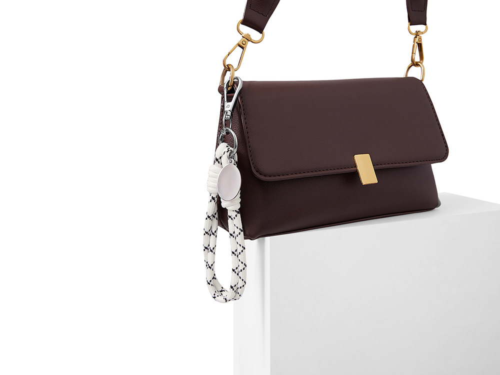 Брелок-браслет Bohemian, черно-белый Брелок-браслет Bohemian, черно-белый