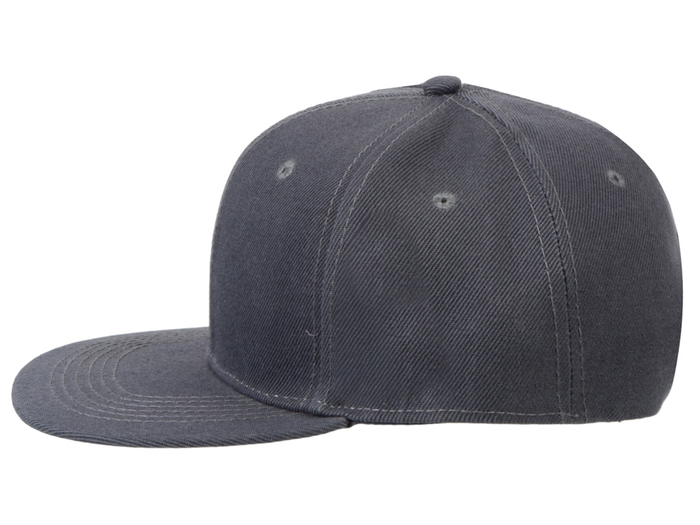 Бейсболка с прямым козырьком, темно-серый