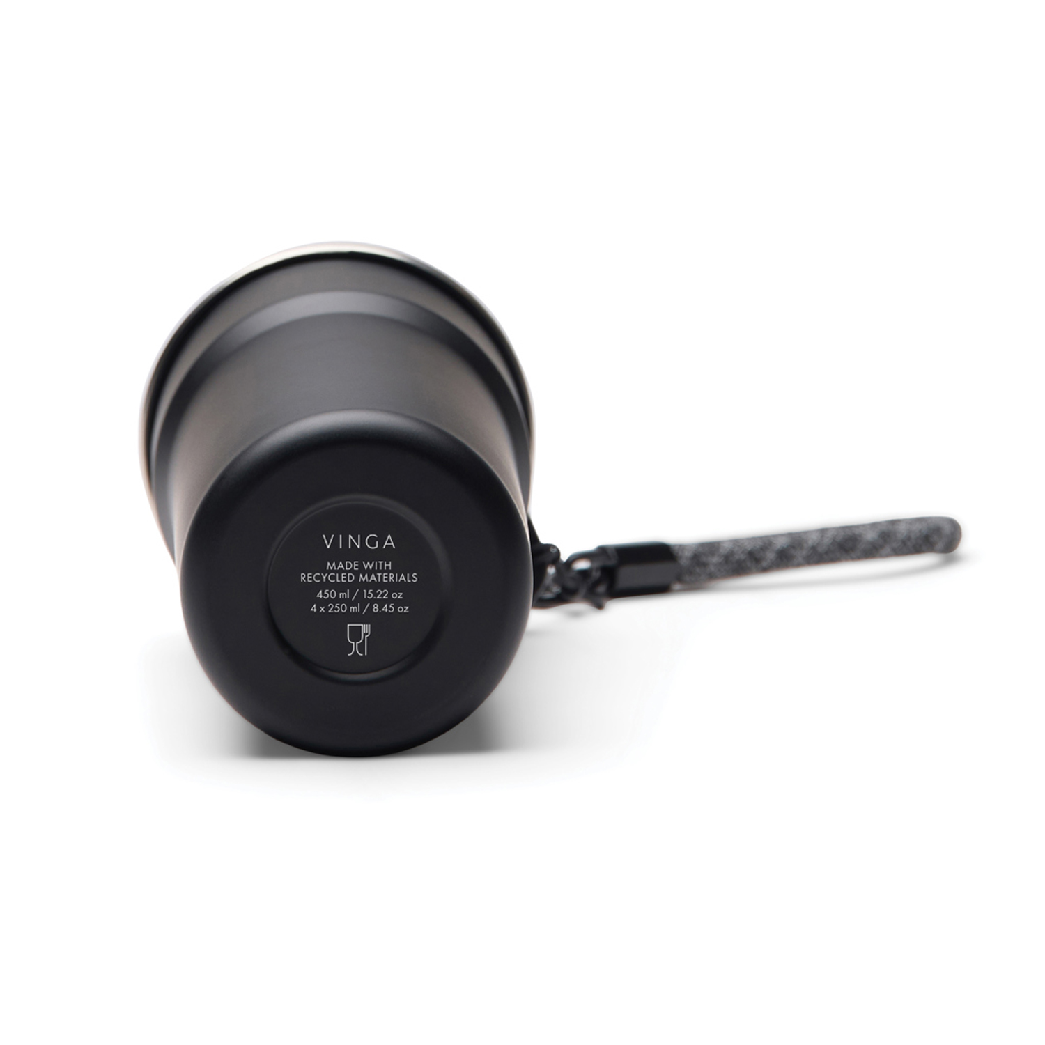 Термокружка VINGA Parks в комплекте с 4 кружками из нержавеющей стали