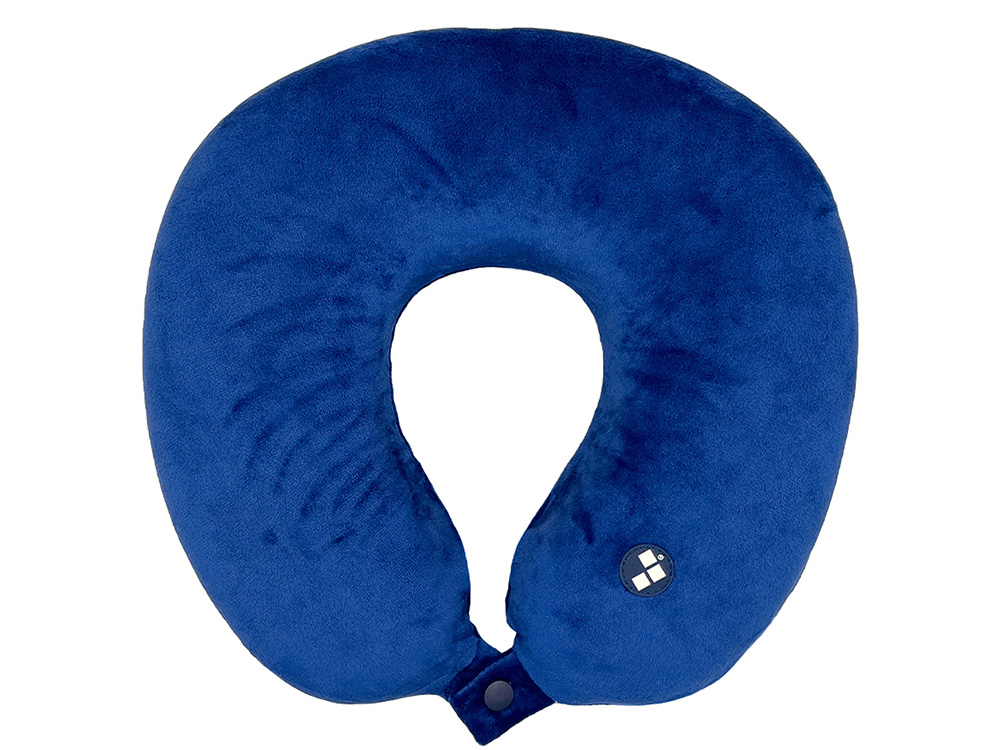 Подушка для путешествий с эффектом памяти Мемо Drowsy Royal Blue