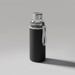 Спортивная бутылка Bodhi из стекла объемом 500 мл, черный