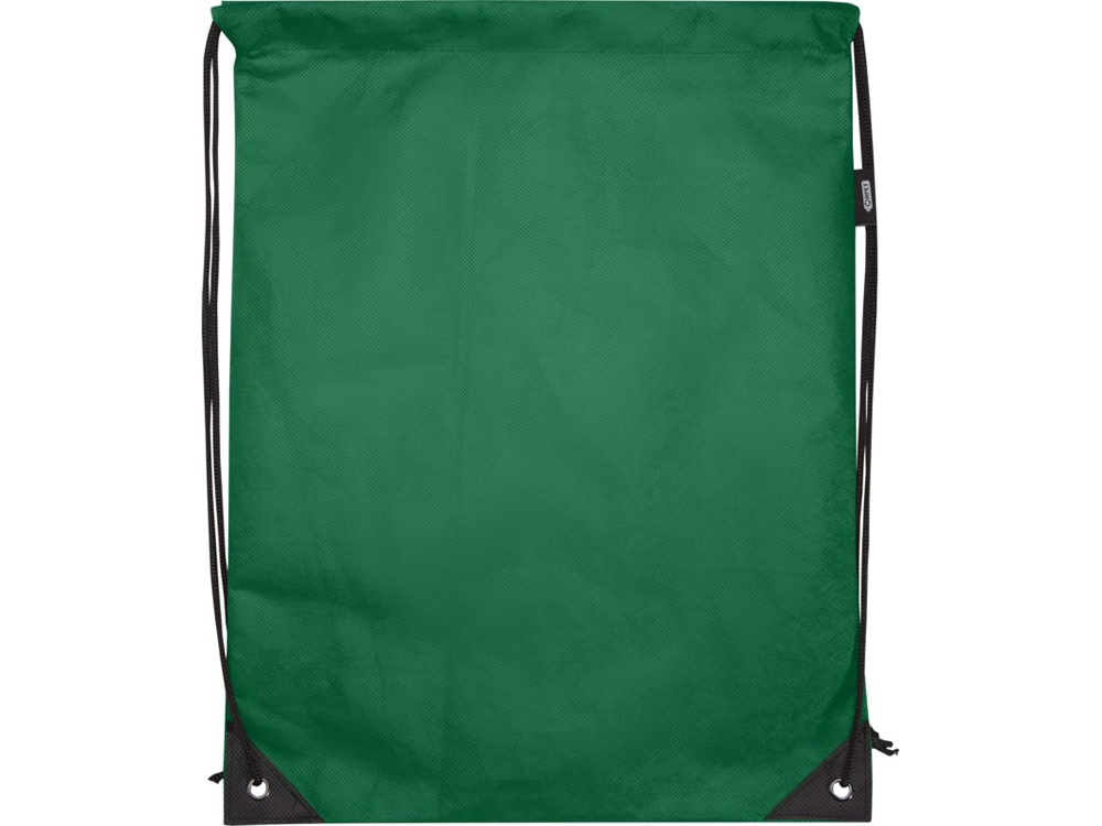 Рюкзак-мешок  на шнурке Evergreen из переработанного нетканого материала, зеленый