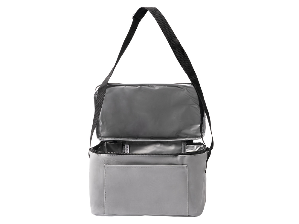 Сумка-холодильник из искусственной кожи с регулируемыми ручками Дэнвер (DENVER), серый Сумка-холодильник из искусственной кожи с регулируемыми ручками Дэнвер (DENVER), серый