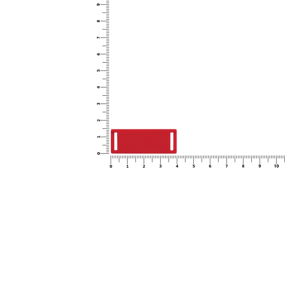 Лейбл из ПВХ Kova, красный