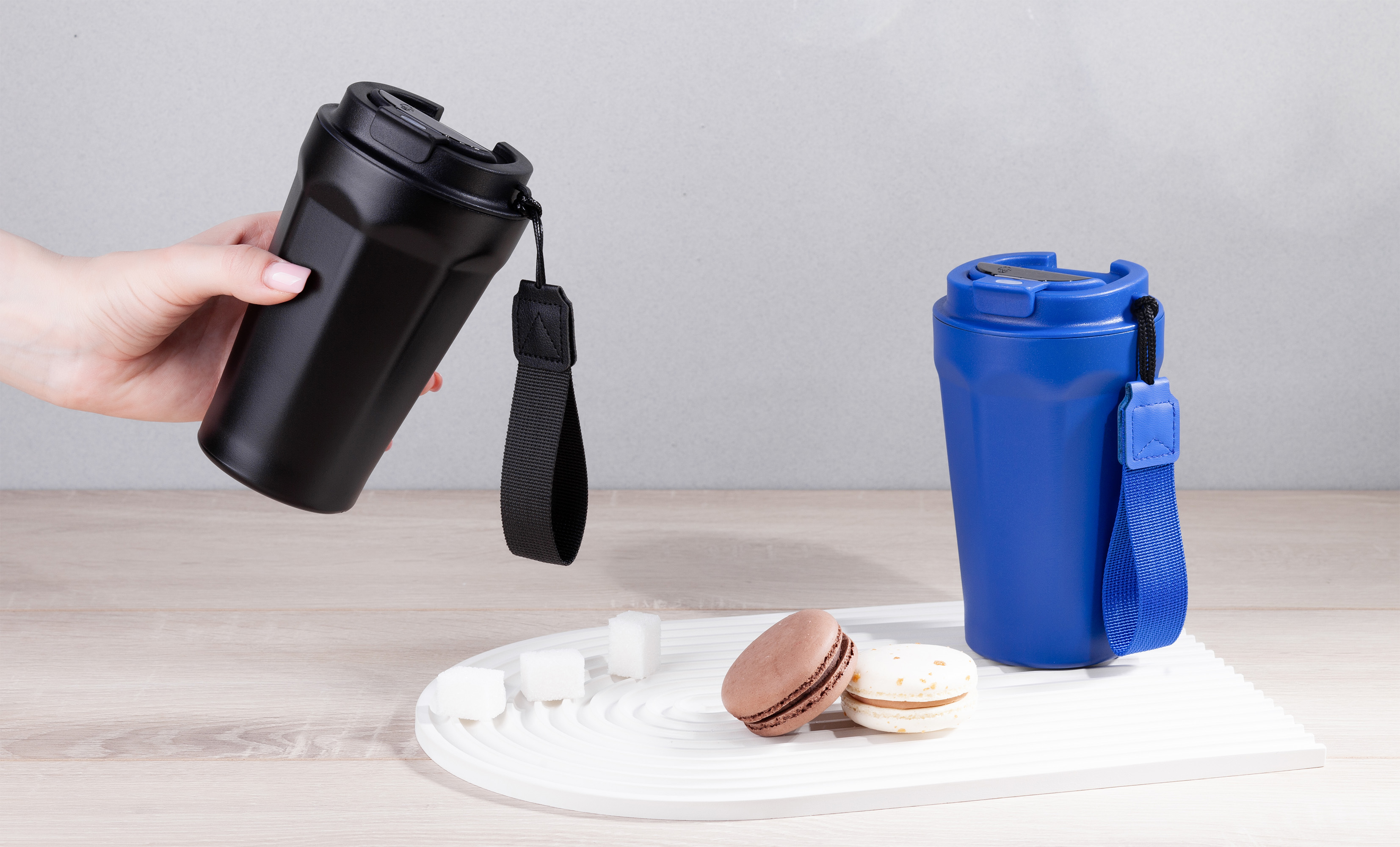 Термостакан "Legend" 390 мл с индикацией температуры, покрытие пудра