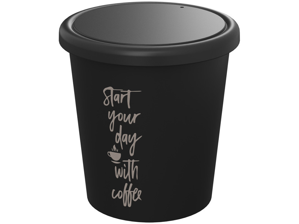 Americano® Piccolo кружка объемом 100 мл с крышкой - сплошной черный