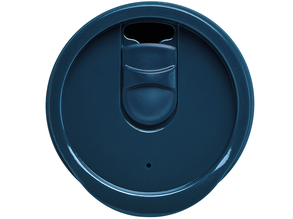 Термокружка LINDE с двойными стенками из переработанного полипропилена, синий нэйви