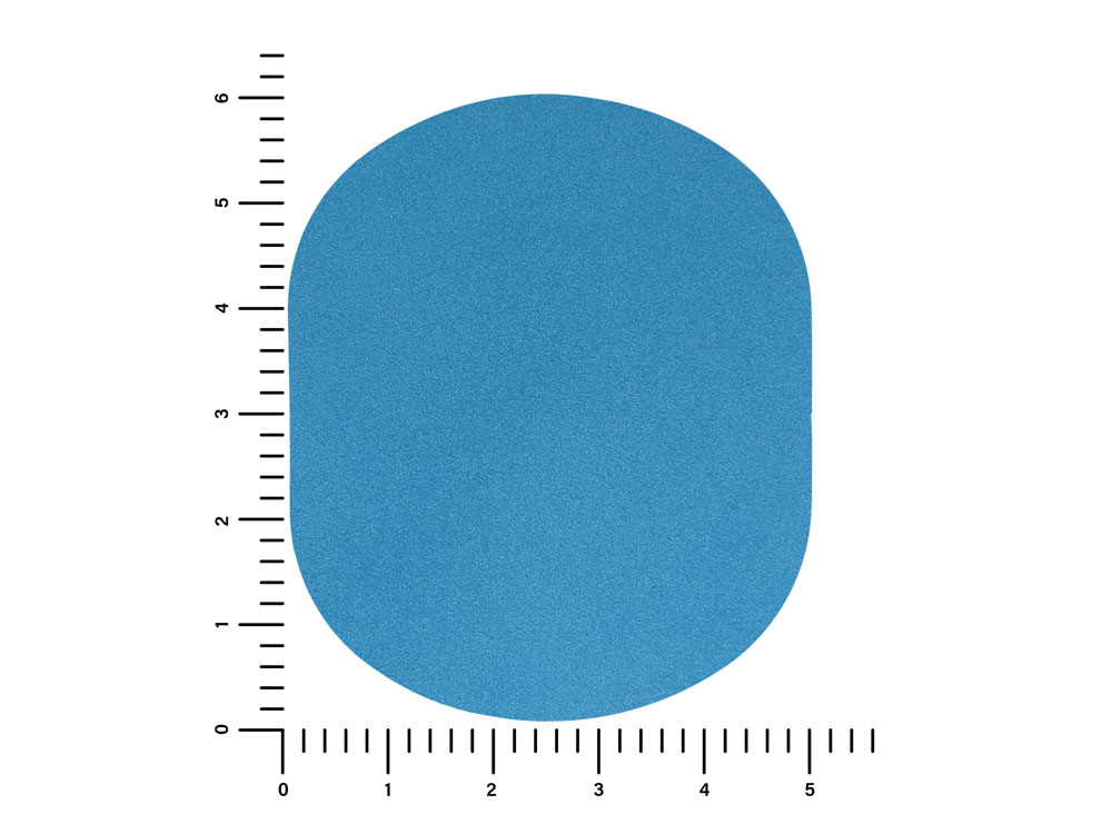 ПАТЧ ОВАЛ nubuk (голубой) 6,0 х 5,0 см