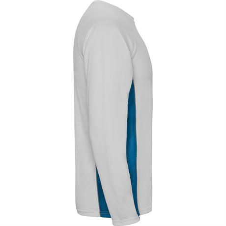 Спортивная футболка SHANGHAI L/S мужская, БЕЛЫЙ/КОРОЛЕВСКИЙ СИНИЙ M