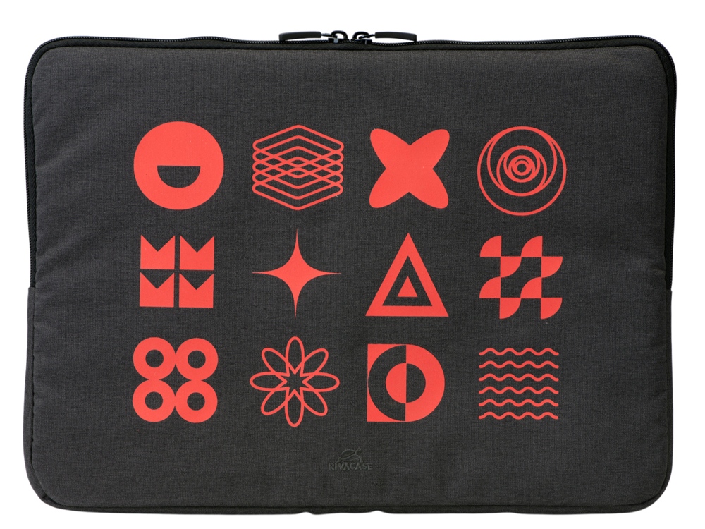 RIVACASE 7705 black ECO чехол для ноутбука 15.6 / 12 (термотрансфер)